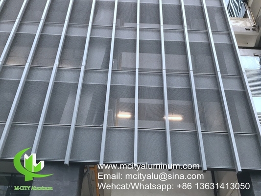 PVDF Panel perforado de aluminio metálico no estándar utilizado para el exterior del edificio