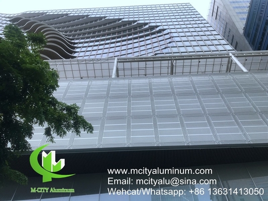 PVDF Panel de perforación de aluminio metálico utilizado para la decoración de fachadas de edificios