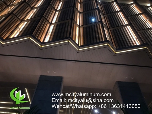 PVDF Panel de perforación de aluminio metálico utilizado para la decoración de fachadas de edificios