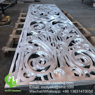 10 mm Revestimiento de paneles huecos de aluminio metálico para revestimiento exterior de fachadas