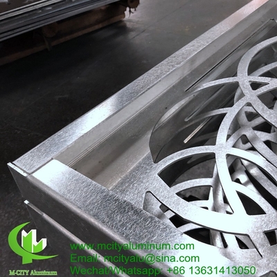 Techo de aluminio Revestimiento de paneles huecos de aluminio metálico para revestimiento exterior de fachadas