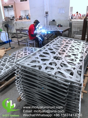 Techo de aluminio Revestimiento de paneles huecos de aluminio metálico para revestimiento exterior de fachadas