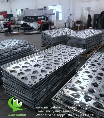 Revestimiento de fachada de paneles de aluminio perforados con patrón para revestimiento de fachadas