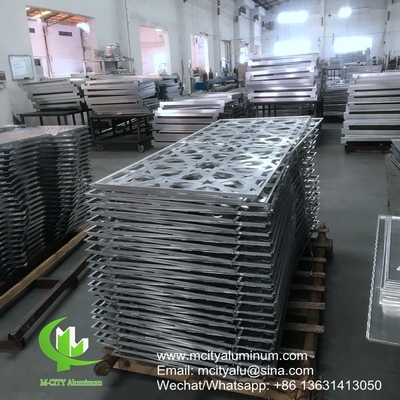 Revestimiento de fachada de paneles de aluminio perforados con patrón para revestimiento de fachadas