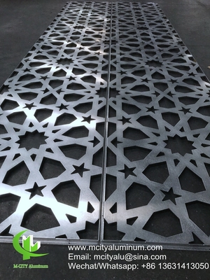 China PVDF Hoja perforada de aluminio metálico utilizada para fachada exterior del edificio audi
