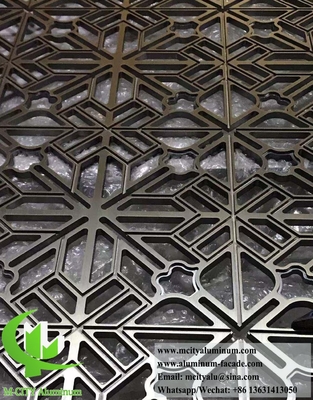 Cortado por láser pantalla de aluminio partición de metal para la decoración de interiores anti-óxido