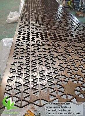 Se corta con láser la malla de metal de 10 mm de aluminio