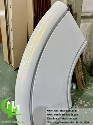 Paneles de revestimiento de aluminio hiperbólico Paneles metálicos de doble forma curva