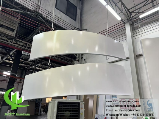 Panel de fachada de metal hiperbólico Hoja de aluminio sólido para uso exterior