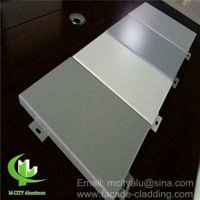 Revestimiento de paredes de metal Panel de aluminio sólido Pantalla de metal para decoración de fachadas de edificios