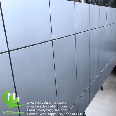 revestimiento de paredes de paneles de aluminio metálicos recubiertos en polvo de paneles de aluminio sólido para exteriores