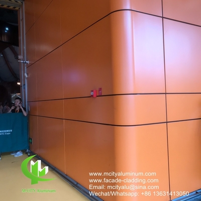Revestimiento de paredes de metal Panel de aluminio sólido Pantalla de metal para decoración de fachadas de edificios