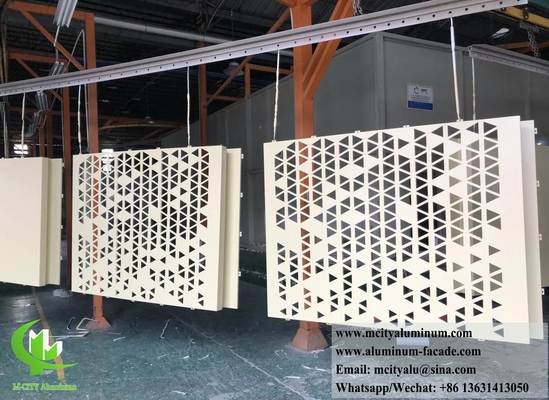 Cortar con láser fachadas metálicas paneles de aluminio con patrón