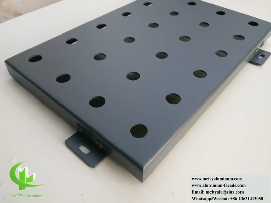 Dimensiones personalizadas para paneles de fachada de aluminio perforado revestimiento metálico para envolvente arquitectónico y decoración