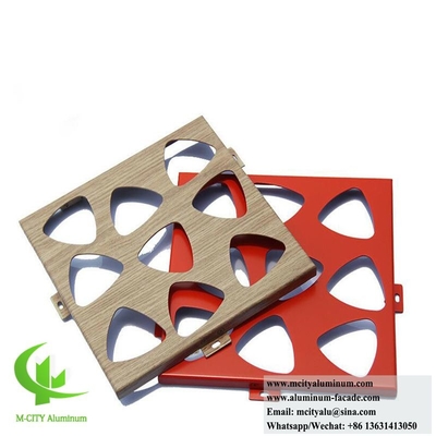 Dimensiones personalizadas especificaciones formas y colores para paneles de fachada de aluminio perforado para revestimiento arquitectónico
