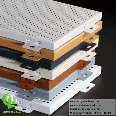Dimensiones personalizadas especificaciones formas y colores para paneles de fachada de aluminio perforado para revestimiento arquitectónico