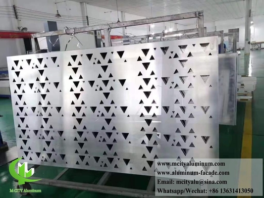 Dimensiones personalizadas para paneles de fachada de aluminio perforado revestimiento metálico para envolvente arquitectónico y decoración