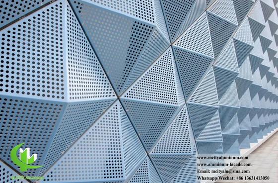 Plancha de metal 3D para fachadas de revestimiento de paredes Sistema Panel de aleación de aluminio