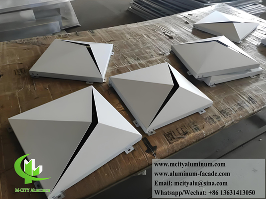 Plancha de metal 3D para fachadas de revestimiento de paredes Sistema Panel de aleación de aluminio