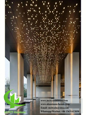 Fácil instalación de revestimiento de aluminio con paneles grabados CNC para el diseño de edificios modernos
