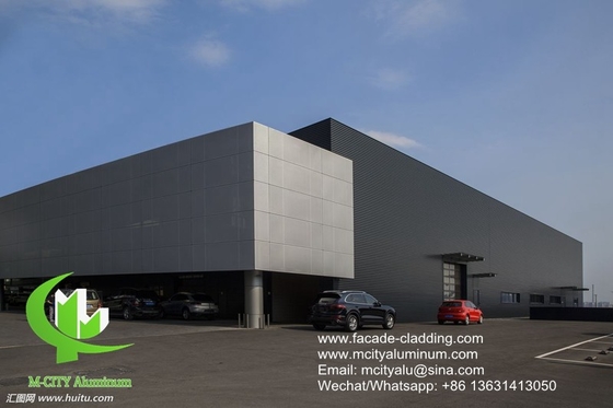 revestimiento de paredes de paneles de aluminio metálicos recubiertos en polvo de paneles de aluminio sólido para exteriores