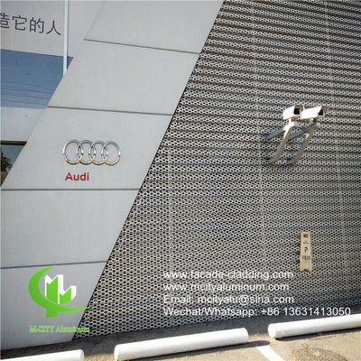 AUDI TERMINAL fachada revestimiento de pared perforado panel de aluminio metálico