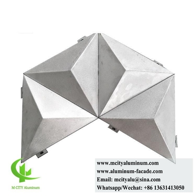 Panel de revestimiento metálico arquitectónico 3D Formas para paneles de pared exteriores