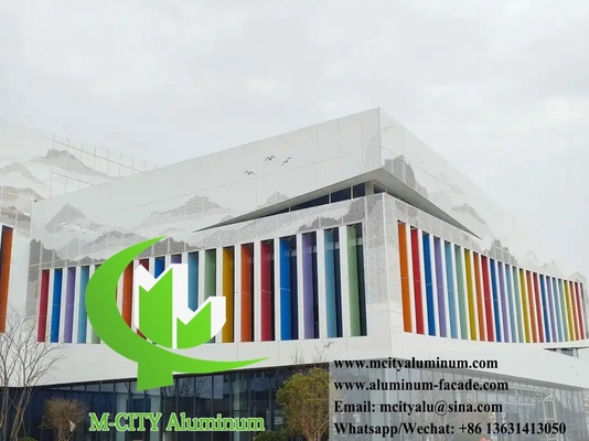 Revestimiento de Fachada de Aluminio para Exteriores de Edificios Resistentes a la Intemperie y de Bajo Mantenimiento