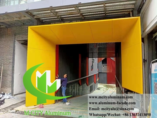 Panel de aluminio arquitectónico 3mm 3003 Sistema de fachadas