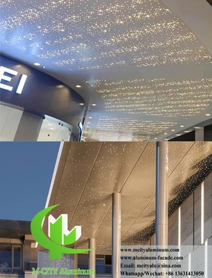 Panel de revestimiento de aluminio pantalla metálica para decoración exterior