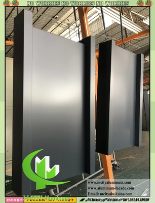 Panel de aluminio doblado de metal Hoja de aluminio sólido de 3 mm para revestimiento de paredes