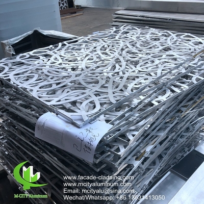 Diseño de árboles Paneles de aluminio para fachada de hotel fabricante de chapas de metal personalizadas
