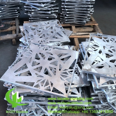 Fasa de aluminio arquitectónico con pantalla de chapa de metal cortada por láser