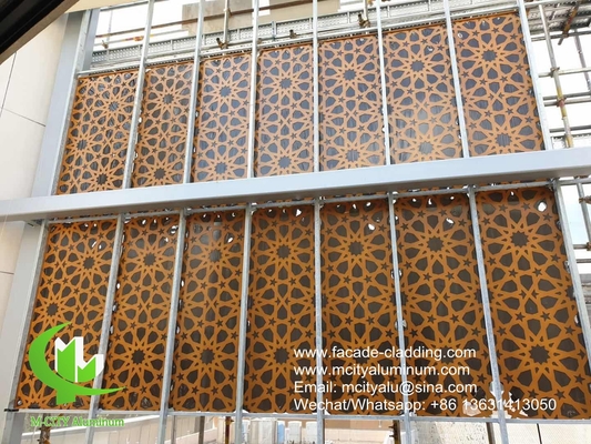 Fasa de revestimiento de aluminio de fachada arquitectónica 1200x2400mm espesor 3mm