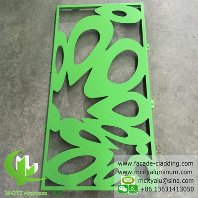 Diseño de flores paneles de aluminio para fachada de hospital chapa de metal personalizada fabricante de China