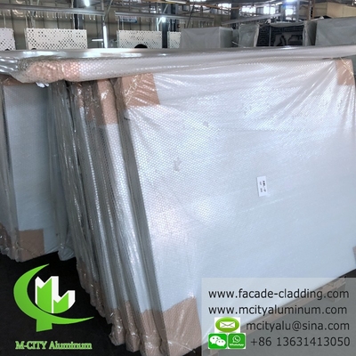 Exterior Pared de fachada de aluminio con patrón de metal revestimiento de pared de cortina de metal