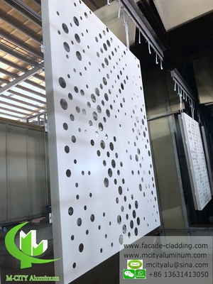 Panel de aluminio exterior para revestimiento de paredes con recubrimiento en polvo de color blanco