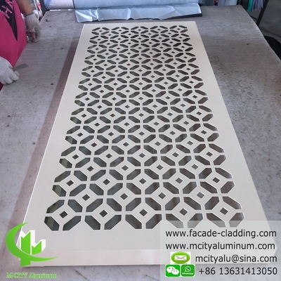 Panel de aluminio exterior para revestimiento de paredes con recubrimiento en polvo de color blanco