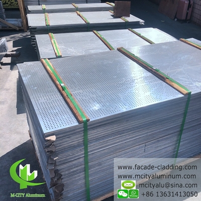 Panel de tallado CNC de aluminio fluorocarbonado perforado panel de pared cortina panel de aluminio para revestimiento de fachada