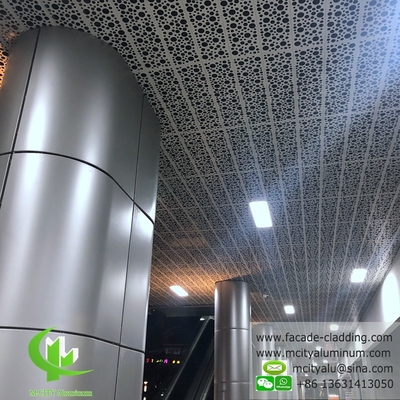 Hojas de aluminio perforadas para revestimiento de paredes de cortinas metálicas