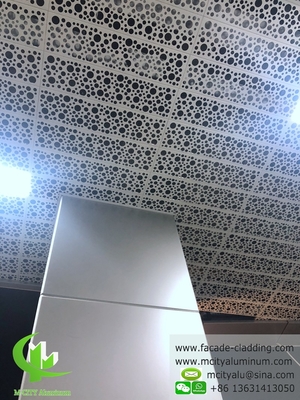 Revestimiento de fachada de aluminio con hoja de aluminio de acabado PVDF blanco recubierta en polvo