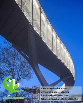 Malla de aluminio expandido para decoración de edificios, 3 mm de espesor