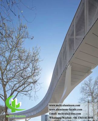 Malla de aluminio expandido para decoración de edificios, 3 mm de espesor