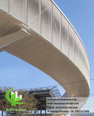 Malla de aluminio expandido para decoración de edificios, 3 mm de espesor