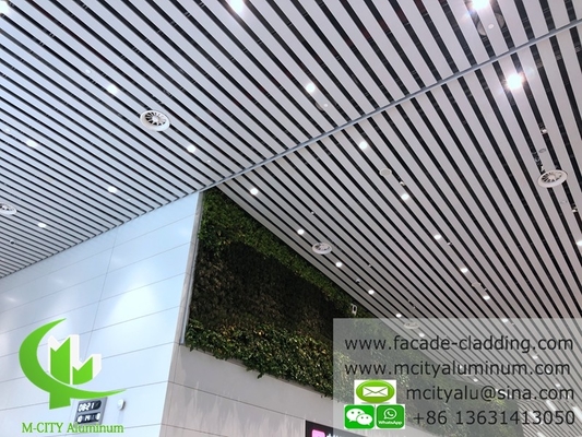 Revestimiento de fachada de aluminio con hoja de aluminio de acabado PVDF blanco recubierta en polvo