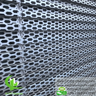 Panel de perforación arquitectónica para fachada de edificios revestido para fachada de terminal AUDI