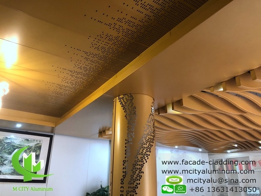 Techo exterior de aluminio para revestimiento de paredes PVDF pintura PPG recubrimiento