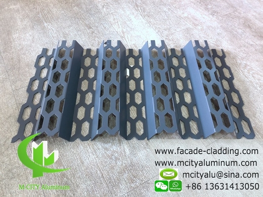 Paneles sólidos de lámina de aluminio perforada, paneles metálicos decorativos para arquitectura