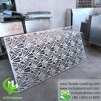 Cortado por láser decorativo Panel de aluminio para revestimiento de fachadas de edificios