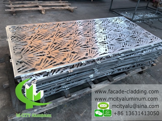 Paneles sólidos de lámina de aluminio perforada, paneles metálicos decorativos para arquitectura